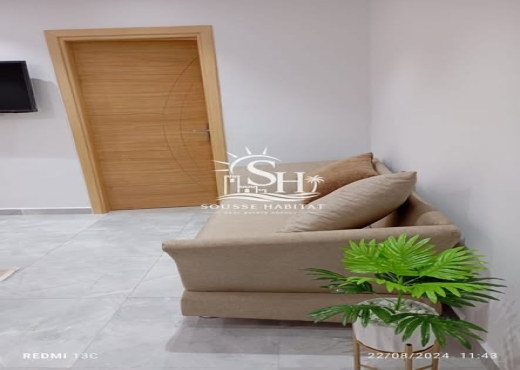 S2 Meublé à l’Année à Hammam Sousse - Bien immobilier à {"id":20,"country_id":219,"name":"SOUSSE","slug":"sousse"} - Image 2 - Sousse Habitat - Agence Immobilière Sousse Habitat