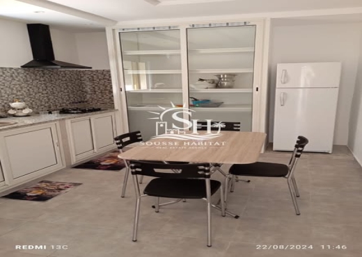 S2 Meublé à l’Année à Hammam Sousse - Bien immobilier à {"id":20,"country_id":219,"name":"SOUSSE","slug":"sousse"} - Agence Immobilière immo\'in